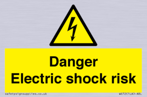 Danger Electric shock risk